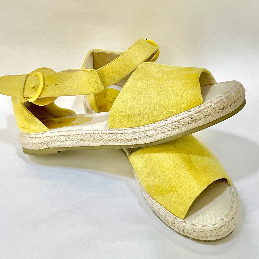 Yellow Espadrille Sandals